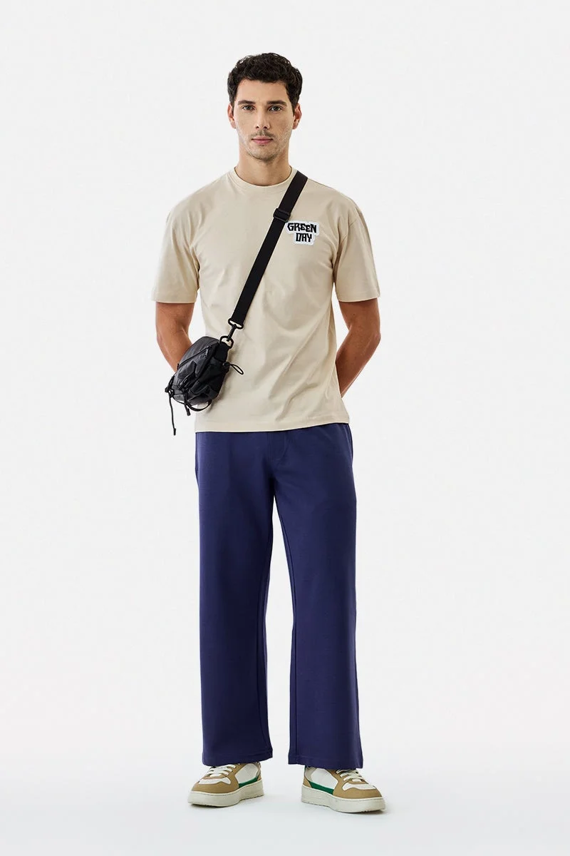 سنيتش تي شيرت قطن أخضر كبير